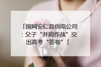 国网安仁县供电公司：父子“并肩作战”交出高考“答卷”