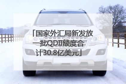 国家外汇局新发放一批QDII额度合计30.8亿美元