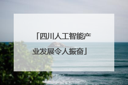 四川人工智能产业发展令人振奋