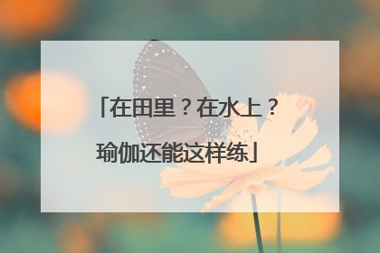 在田里？在水上？瑜伽还能这样练
