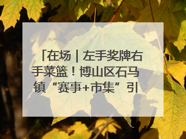 在场｜左手奖牌右手菜篮！博山区石马镇“赛事+市集”引燃周末经济
