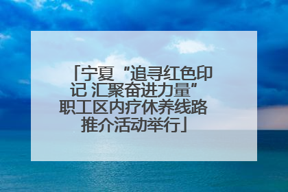 宁夏“追寻红色印记 汇聚奋进力量”职工区内疗休养线路推介活动举行