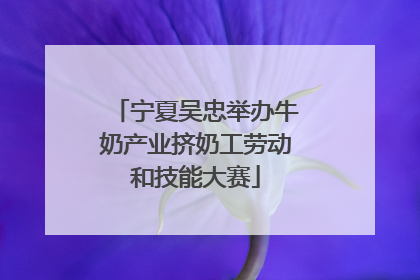 宁夏吴忠举办牛奶产业挤奶工劳动和技能大赛