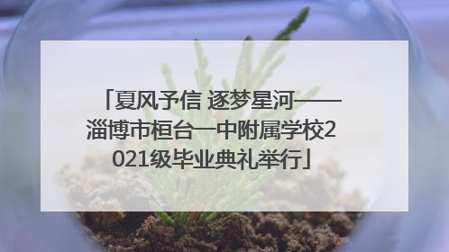 夏风予信 逐梦星河——淄博市桓台一中附属学校2021级毕业典礼举行