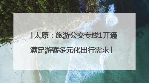 太原：旅游公交专线1开通 满足游客多元化出行需求