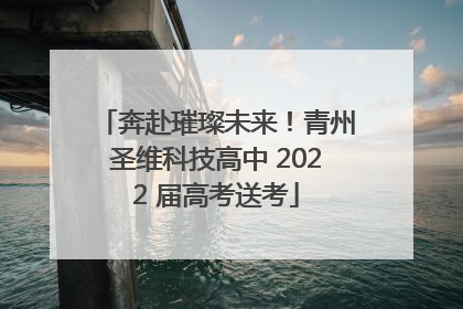 奔赴璀璨未来！青州圣维科技高中 2022 届高考送考