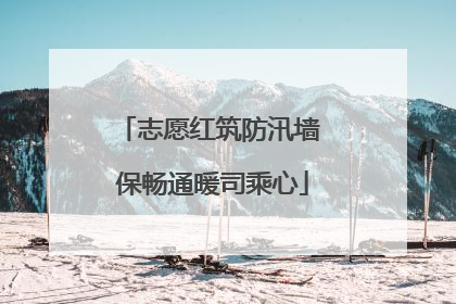 志愿红筑防汛墙 保畅通暖司乘心