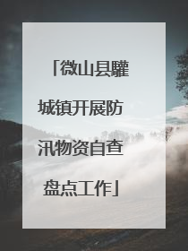 微山县驩城镇开展防汛物资自查盘点工作
