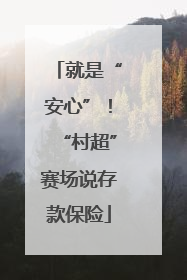 就是“安心”！“村超”赛场说存款保险