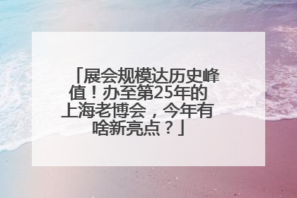 展会规模达历史峰值！办至第25年的上海老博会，今年有啥新亮点？