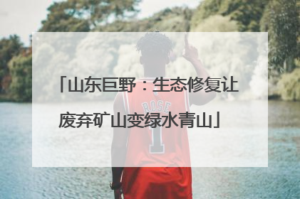 山东巨野：生态修复让废弃矿山变绿水青山