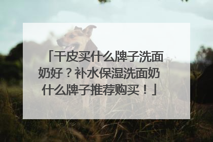 干皮买什么牌子洗面奶好？补水保湿洗面奶什么牌子推荐购买！