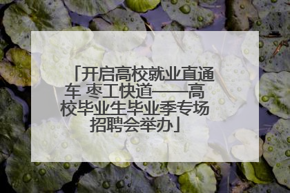 开启高校就业直通车 枣工快道——高校毕业生毕业季专场招聘会举办