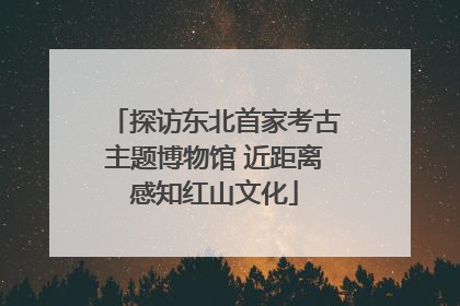 探访东北首家考古主题博物馆 近距离感知红山文化