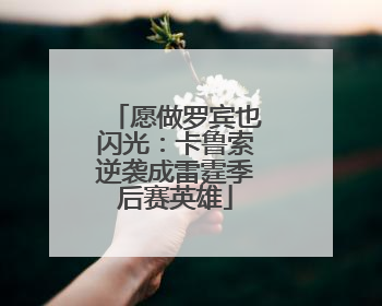 愿做罗宾也闪光：卡鲁索逆袭成雷霆季后赛英雄