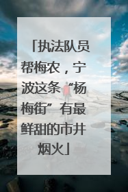 执法队员帮梅农，宁波这条“杨梅街”有最鲜甜的市井烟火