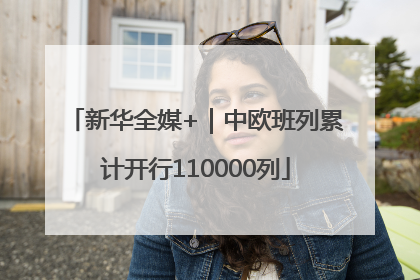 新华全媒+｜中欧班列累计开行110000列