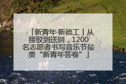 新青年·新德工丨从接驳到送别，1200名志愿者书写音乐节最美“新青年答卷”