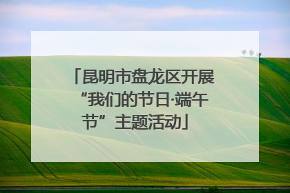 昆明市盘龙区开展“我们的节日·端午节”主题活动