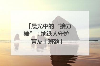 晨光中的“接力棒”：地铁人守护盲友上班路