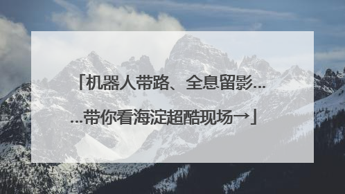 机器人带路、全息留影……带你看海淀超酷现场→
