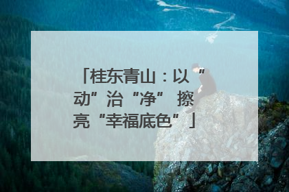 桂东青山：以“动”治“净” 擦亮“幸福底色”