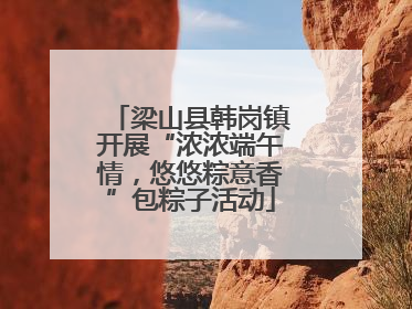 梁山县韩岗镇开展“浓浓端午情，悠悠粽意香”包粽子活动