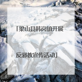 梁山县韩岗镇开展反邪教宣传活动