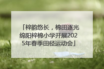 梓韵悠长，棉田逐光 绵阳梓棉小学开展2025年春季田径运动会