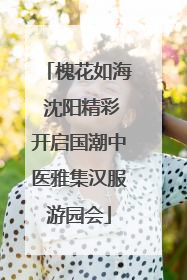 槐花如海 沈阳精彩开启国潮中医雅集汉服游园会