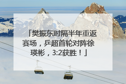 樊振东时隔半年重返赛场，乒超首轮对阵徐瑛彬，3:2获胜！