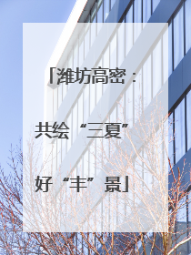 潍坊高密：共绘“三夏”好“丰”景