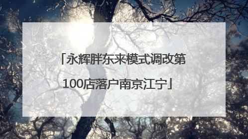 永辉胖东来模式调改第100店落户南京江宁