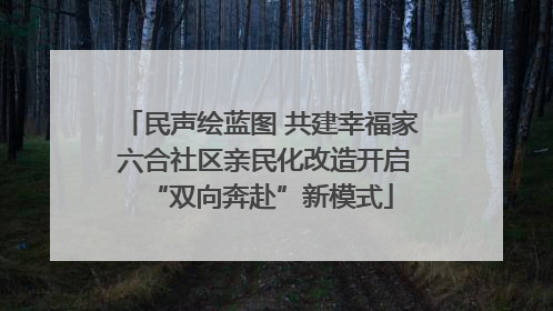 民声绘蓝图 共建幸福家 六合社区亲民化改造开启“双向奔赴”新模式