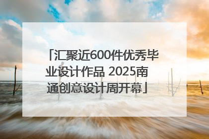 汇聚近600件优秀毕业设计作品 2025南通创意设计周开幕