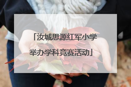 汝城思源红军小学举办学科竞赛活动