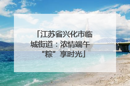江苏省兴化市临城街道：浓情端午 “粽”享时光