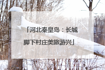 河北秦皇岛：长城脚下村庄美旅游兴