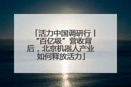 活力中国调研行丨 “百亿级”营收背后，北京机器人产业如何释放活力