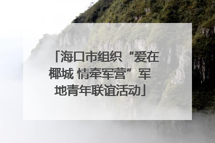 海口市组织“爱在椰城 情牵军营”军地青年联谊活动