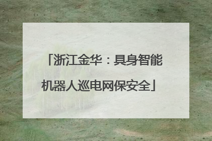 浙江金华：具身智能机器人巡电网保安全