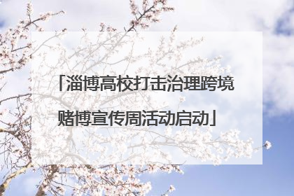 淄博高校打击治理跨境赌博宣传周活动启动