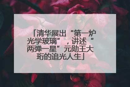 清华展出“第一炉光学玻璃”，讲述“两弹一星”元勋王大珩的追光人生