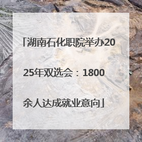 湖南石化职院举办2025年双选会：1800余人达成就业意向
