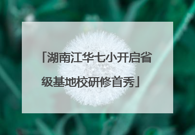 湖南江华七小开启省级基地校研修首秀
