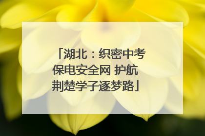 湖北：织密中考保电安全网 护航荆楚学子逐梦路