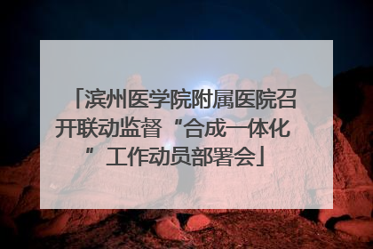 滨州医学院附属医院召开联动监督“合成一体化”工作动员部署会
