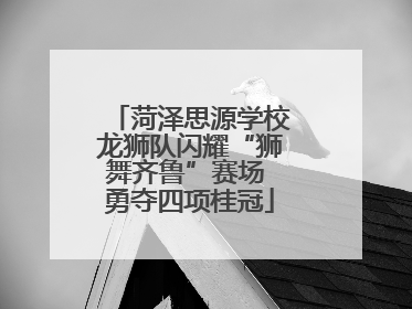 菏泽思源学校龙狮队闪耀“狮舞齐鲁”赛场 勇夺四项桂冠
