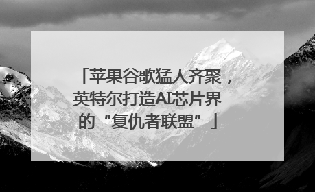 苹果谷歌猛人齐聚，英特尔打造AI芯片界的“复仇者联盟”