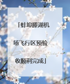 蚌埠滕湖机场飞行区预验收顺利完成